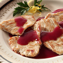Saut�ed Turkey Medallions with Cumberland Sauce